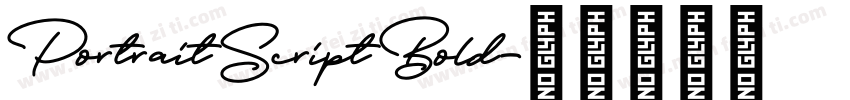 Portrait Script Bold字体转换